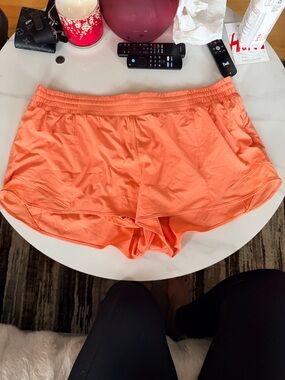 lululemon athletica Coral-Orange Athletic Shorts